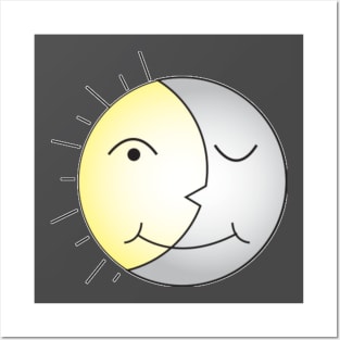 Lispe Sun Sleepy Moon Posters and Art